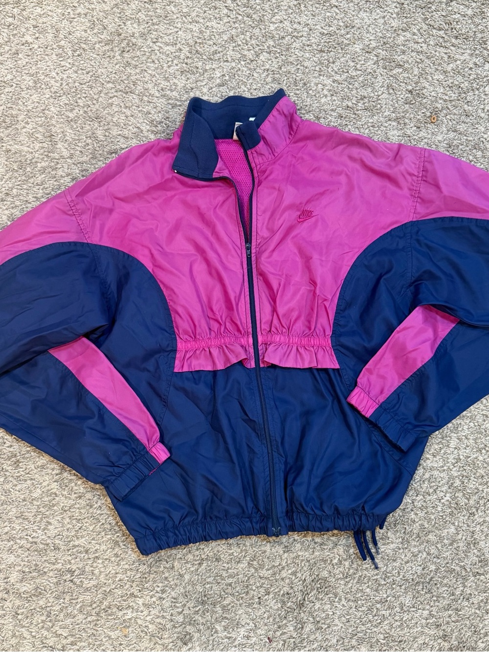 Nike Colorblock Pink and Navy Jacket vintage